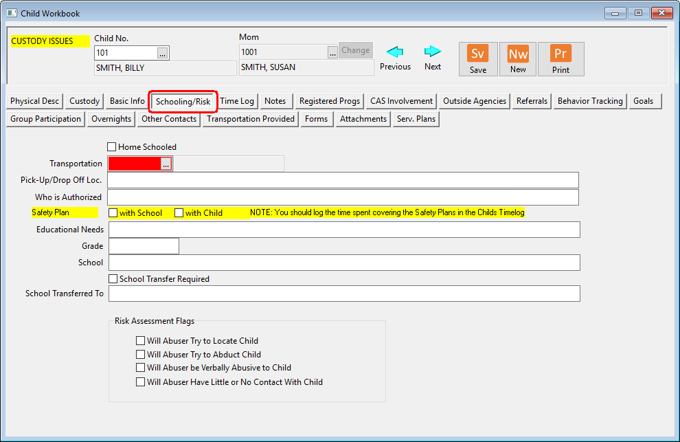 WISH Shelter Software screenshots